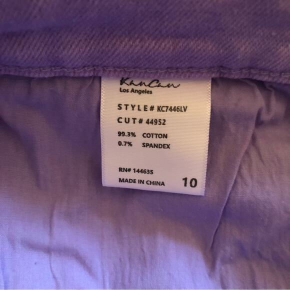 KanCan NWT Mari Ultra High Rise 90's Classic Straight Leg Lavender Jeans Size 10 - Picture 13 of 16